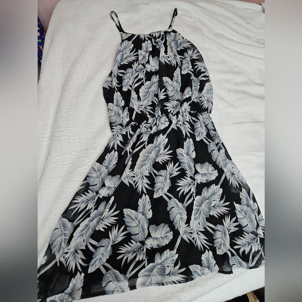 Summer palm dress